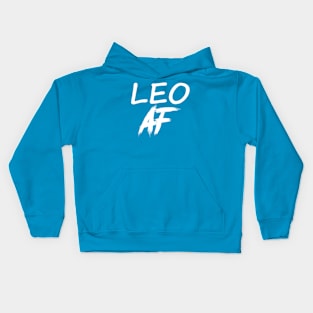 LEO AF WHITE Kids Hoodie